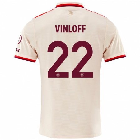 Kandiny Kinder Matteo Vinloff #22 Leinen Ausweichtrikot Trikot 2024/25 T-Shirt