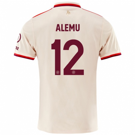 Kandiny Kinder Liul Alemu #12 Leinen Ausweichtrikot Trikot 2024/25 T-Shirt