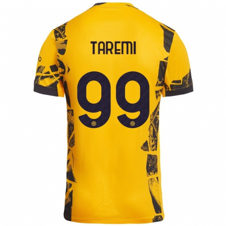 Kandiny Kinder Mehdi Taremi #99 Gold Schwarz Ausweichtrikot Trikot 2024/25 T-Shirt