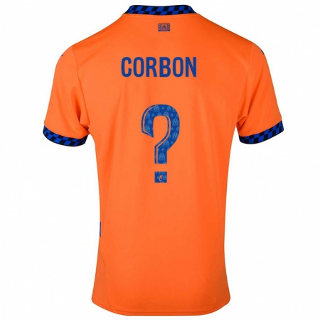 Kandiny Kinder Max Corbon #0 Orange Dunkelblau Ausweichtrikot Trikot 2024/25 T-Shirt