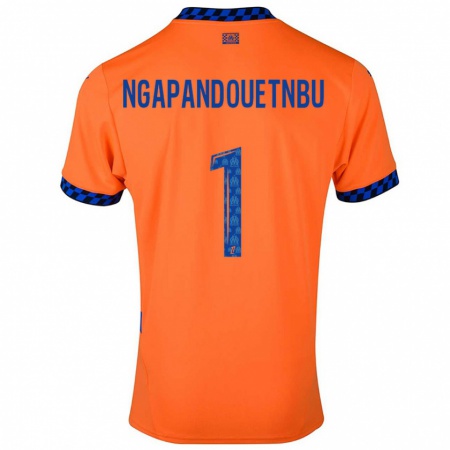 Kandiny Kinder Simon Ngapandouetnbu #1 Orange Dunkelblau Ausweichtrikot Trikot 2024/25 T-Shirt