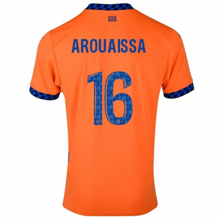 Kandiny Kinder Ines Arouaissa #16 Orange Dunkelblau Ausweichtrikot Trikot 2024/25 T-Shirt