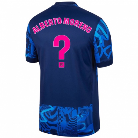 Kandiny Kinder Alberto Moreno #0 Königsblau Ausweichtrikot Trikot 2024/25 T-Shirt