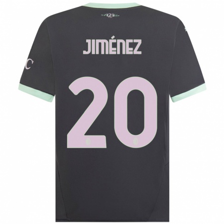 Kandiny Kinder Álex Jiménez #20 Grau Ausweichtrikot Trikot 2024/25 T-Shirt