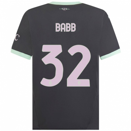 Kandiny Kinder Selena Babb #32 Grau Ausweichtrikot Trikot 2024/25 T-Shirt