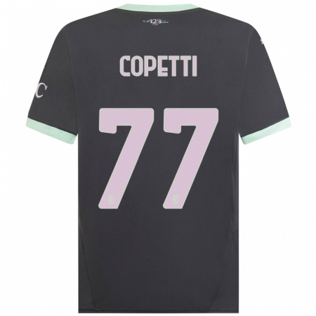 Kandiny Kinder Matilde Copetti #77 Grau Ausweichtrikot Trikot 2024/25 T-Shirt