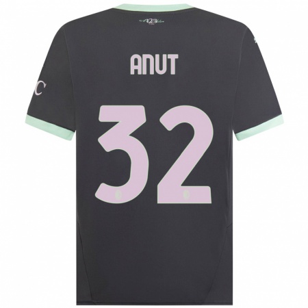 Kandiny Kinder Niccolo Anut #32 Grau Ausweichtrikot Trikot 2024/25 T-Shirt