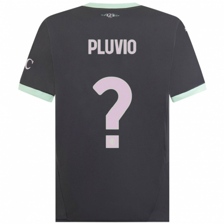 Kandiny Kinder Nicholas Pluvio #0 Grau Ausweichtrikot Trikot 2024/25 T-Shirt