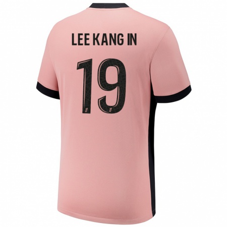 Kandiny Kinder Kang-In Lee #19 Rostros Ausweichtrikot Trikot 2024/25 T-Shirt