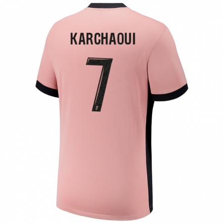 Kandiny Kinder Sakina Karchaoui #7 Rostros Ausweichtrikot Trikot 2024/25 T-Shirt