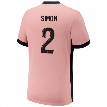 Kandiny Kinder Benedicte Simon #2 Rostros Ausweichtrikot Trikot 2024/25 T-Shirt