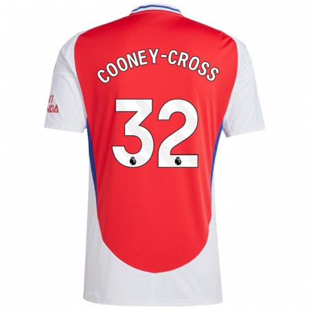 Kandiny Herren Kyra Cooney-Cross #32 Rot Weiß Heimtrikot Trikot 2024/25 T-Shirt