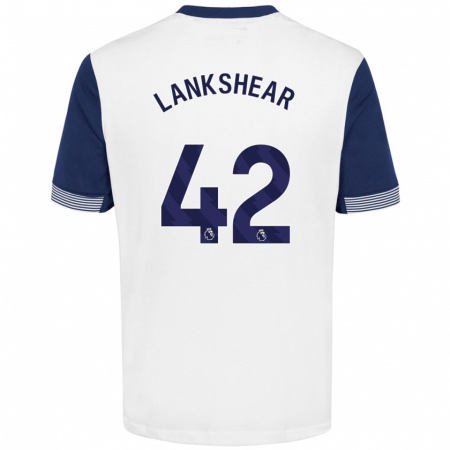 Kandiny Herren Will Lankshear #42 Weiß Blau Heimtrikot Trikot 2024/25 T-Shirt