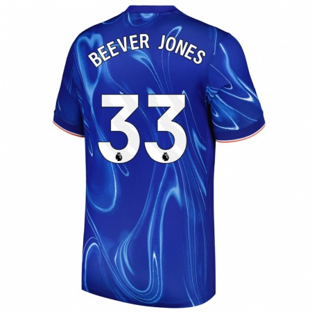 Kandiny Herren Aggie Beever-Jones #33 Blau Weiß Heimtrikot Trikot 2024/25 T-Shirt