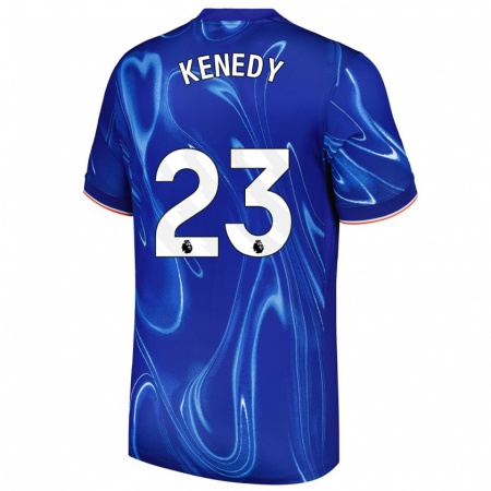 Kandiny Herren Robert Kenedy #23 Blau Weiß Heimtrikot Trikot 2024/25 T-Shirt