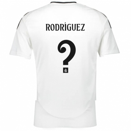 Kandiny Herren Álvaro Rodríguez #0 Weiß Heimtrikot Trikot 2024/25 T-Shirt