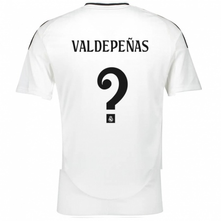 Kandiny Herren Víctor Valdepeñas #0 Weiß Heimtrikot Trikot 2024/25 T-Shirt