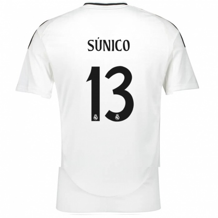 Kandiny Herren Guille Súnico #13 Weiß Heimtrikot Trikot 2024/25 T-Shirt