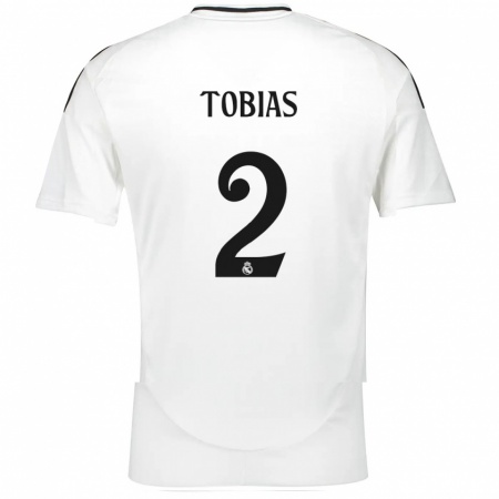 Kandiny Herren Vinícius Tobias #2 Weiß Heimtrikot Trikot 2024/25 T-Shirt