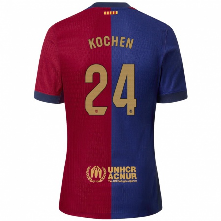 Kandiny Herren Diego Kochen #24 Blau Rot Heimtrikot Trikot 2024/25 T-Shirt