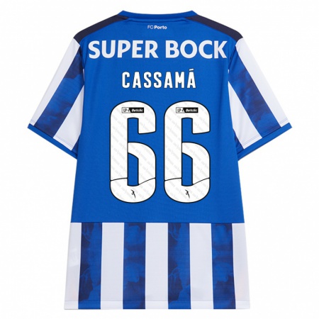 Kandiny Herren Adramane Cassamá #66 Blau Weiß Heimtrikot Trikot 2024/25 T-Shirt