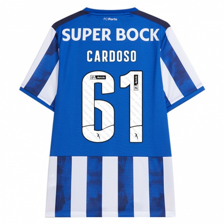 Kandiny Herren Ivan Cardoso #61 Blau Weiß Heimtrikot Trikot 2024/25 T-Shirt