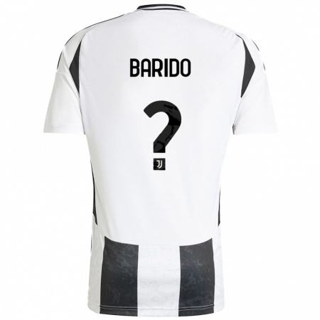 Kandiny Herren Francisco Barido #0 Weiß Schwarz Heimtrikot Trikot 2024/25 T-Shirt