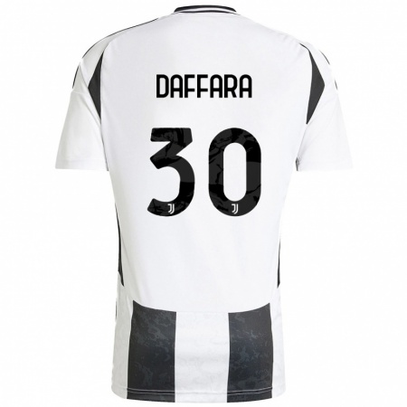 Kandiny Herren Giovanni Daffara #30 Weiß Schwarz Heimtrikot Trikot 2024/25 T-Shirt