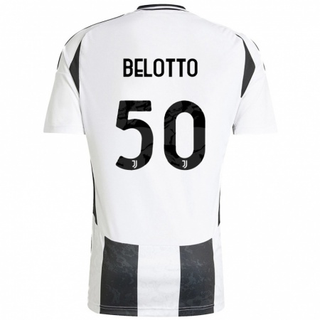 Kandiny Herren Soledad Belotto #50 Weiß Schwarz Heimtrikot Trikot 2024/25 T-Shirt