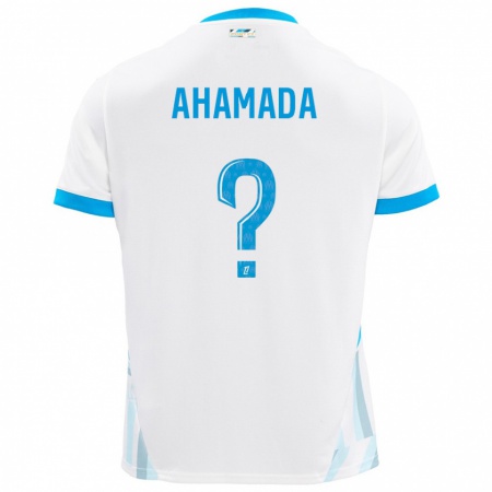 Kandiny Herren Soiyir Ahamada #0 Weiß Himmelblau Heimtrikot Trikot 2024/25 T-Shirt