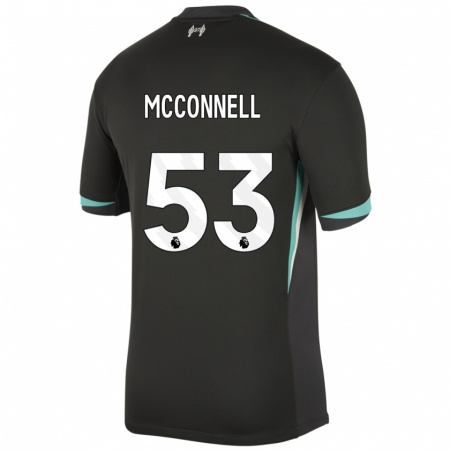 Kandiny Herren James Mcconnell #53 Schwarz Anthrazitweiß Auswärtstrikot Trikot 2024/25 T-Shirt