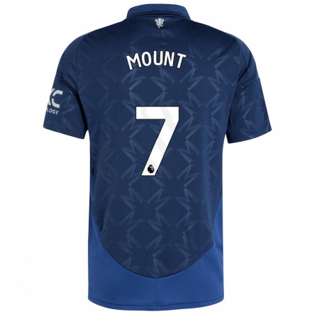 Kandiny Herren Mason Mount #7 Indigo Auswärtstrikot Trikot 2024/25 T-Shirt