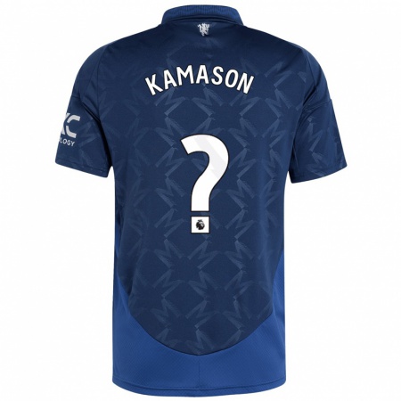 Kandiny Herren Jaydan Kamason #0 Indigo Auswärtstrikot Trikot 2024/25 T-Shirt