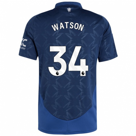 Kandiny Herren Emma Watson #34 Indigo Auswärtstrikot Trikot 2024/25 T-Shirt