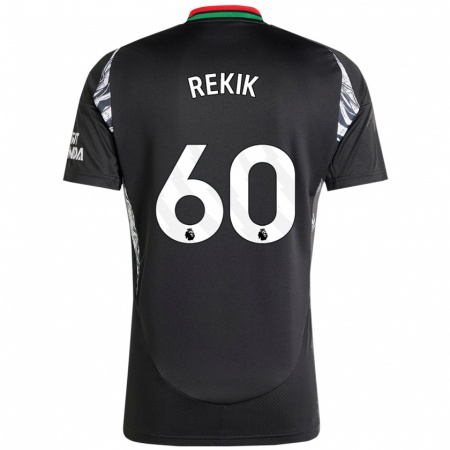 Kandiny Herren Omar Rekik #60 Schwarz Auswärtstrikot Trikot 2024/25 T-Shirt