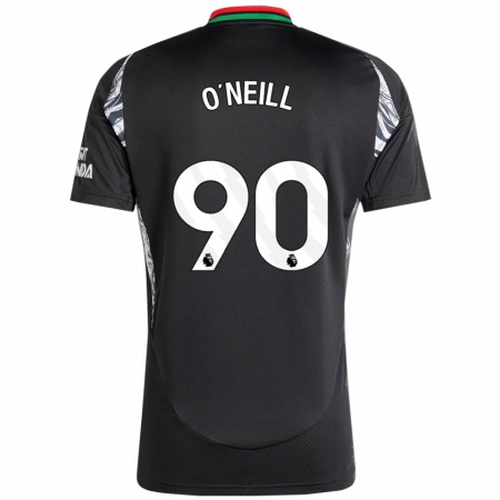 Kandiny Herren Ceadach O'neill #90 Schwarz Auswärtstrikot Trikot 2024/25 T-Shirt