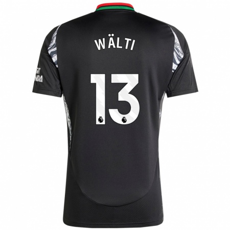 Kandiny Herren Lia Wälti #13 Schwarz Auswärtstrikot Trikot 2024/25 T-Shirt