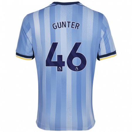 Kandiny Herren Luca Gunter #46 Hellblau Auswärtstrikot Trikot 2024/25 T-Shirt