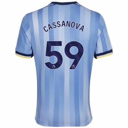 Kandiny Herren Dante Cassanova #59 Hellblau Auswärtstrikot Trikot 2024/25 T-Shirt