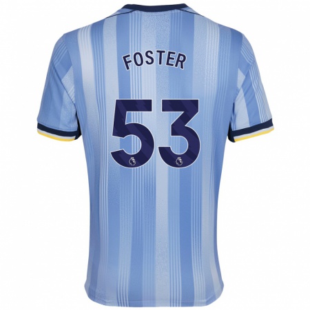 Kandiny Herren Brooklyn Lyons-Foster #53 Hellblau Auswärtstrikot Trikot 2024/25 T-Shirt