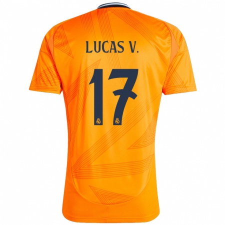 Kandiny Herren Lucas Vázquez #17 Orange Auswärtstrikot Trikot 2024/25 T-Shirt