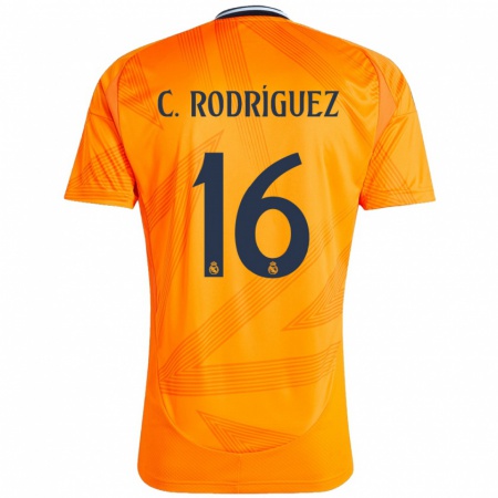 Kandiny Herren Carlos Rodríguez #16 Orange Auswärtstrikot Trikot 2024/25 T-Shirt