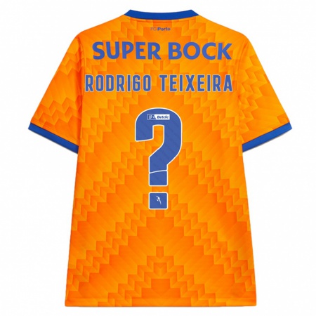 Kandiny Herren Rodrigo Teixeira #0 Orange Auswärtstrikot Trikot 2024/25 T-Shirt