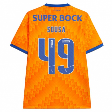 Kandiny Herren Gonçalo Sousa #49 Orange Auswärtstrikot Trikot 2024/25 T-Shirt