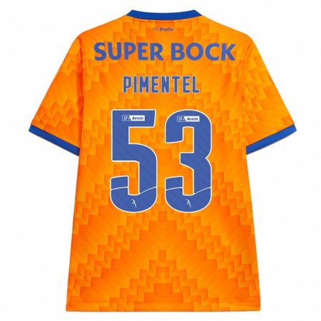 Kandiny Herren Eric Pimentel #53 Orange Auswärtstrikot Trikot 2024/25 T-Shirt