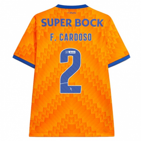 Kandiny Herren Fábio Cardoso #2 Orange Auswärtstrikot Trikot 2024/25 T-Shirt