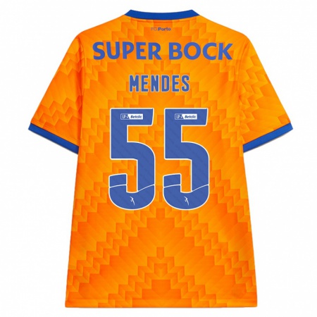 Kandiny Herren João Mendes #55 Orange Auswärtstrikot Trikot 2024/25 T-Shirt