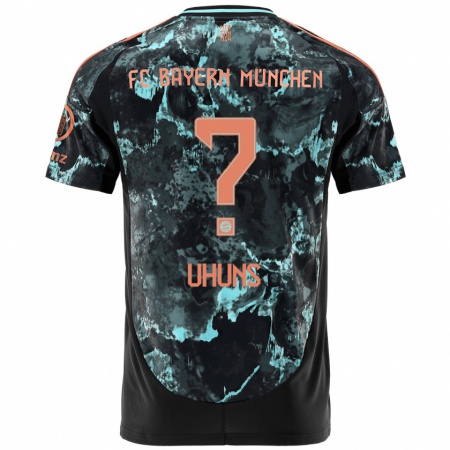 Kandiny Herren Iwinosa Uhuns #0 Schwarz Auswärtstrikot Trikot 2024/25 T-Shirt