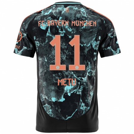 Kandiny Herren Emilian Metu #11 Schwarz Auswärtstrikot Trikot 2024/25 T-Shirt