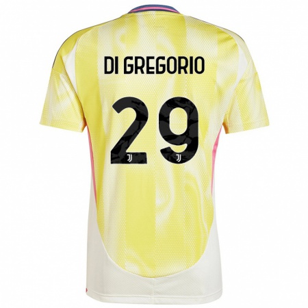 Kandiny Herren Michele Di Gregorio #29 Solargelb Auswärtstrikot Trikot 2024/25 T-Shirt